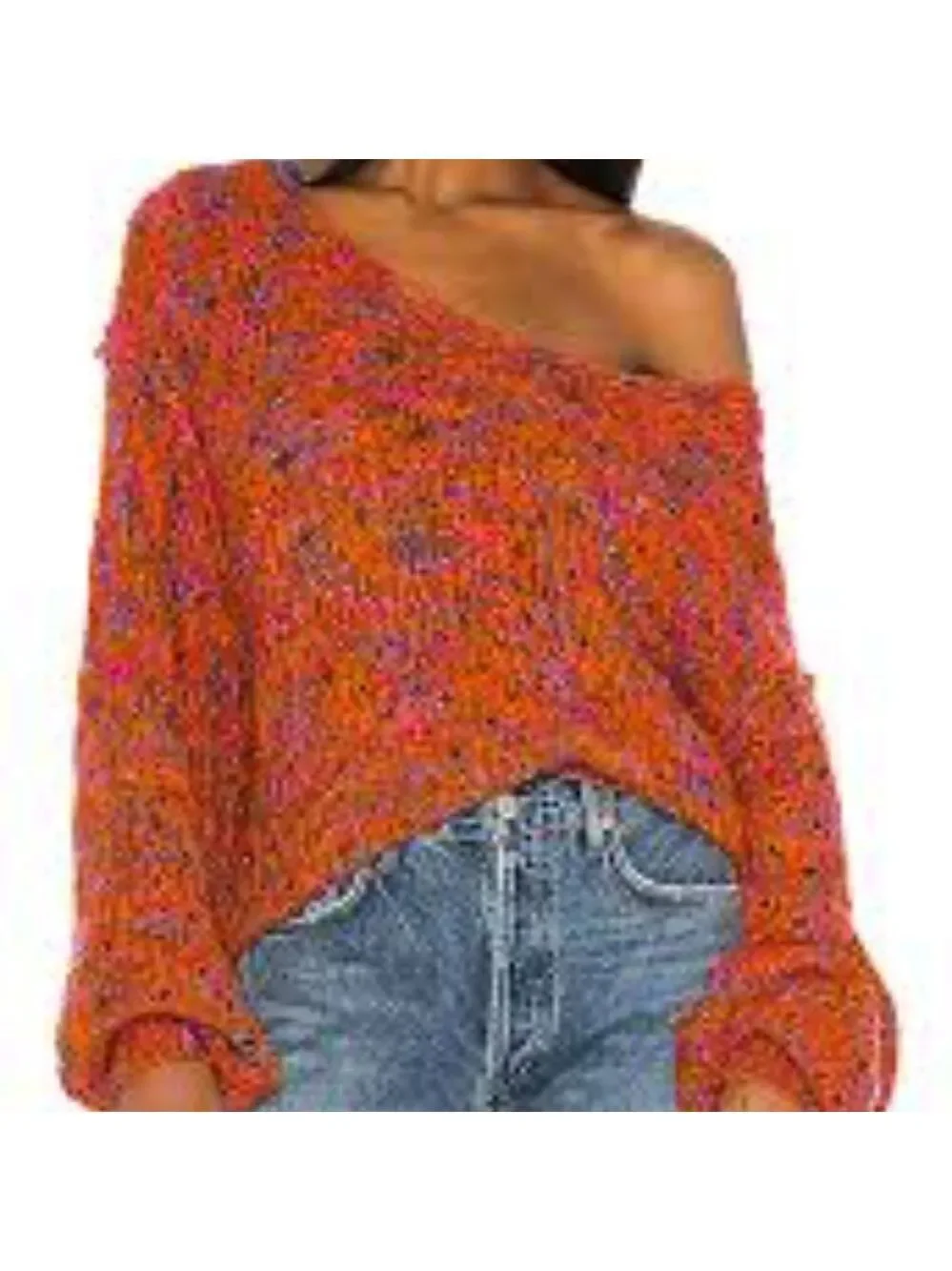 Free People Highland V-Neck Sweater